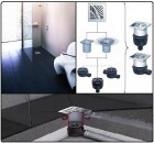 ACO fürdőszobai padlóösszefolyó HAWAII mintás négyszögletes design rács - 1 db
