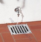 ACO SELF Udvari összefolyó 25x25cm horganyzott acél ráccsal - 1 db