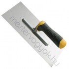 Acélsimító rozsdamentes guminyelű glettvas 28x12cm - 1 db