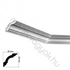 Díszléc 050 50mmx50mm beltéri stukkó sarokprofil polisztirolból 2m/ - Fehér / 1 db