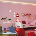 Falmatrica (faltetoválás) öntapadós faldekoráció 4 lap/csomag 50x35cm - 5308 Kifestő / 1 csomag