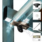 Krause Biztonsági szett járólaphoz M5x90mm-es, lemez+csavarok, ProTec gurulóállványhoz - 1 db