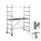 Krause Corda gurítható kisállvány alumíniumból 7 fokos, 3,0m munkamagasság 1,56x0,68m-es vízálló járólap - 1 db