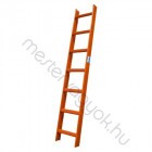 Krause kéményseprő alumínium létra - Vörös RAL 8004 / 1x 7 fokos