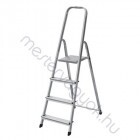 Krause Corda egy oldalon járható lépcsőfokos alumínium háztartási állólétra - 1x 3 fokos