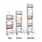 Ingyenes szállítás Zarges Modulmaster 1T Z300 Zaletta alumínium gurulóállvány - 12.2 m munkamagasság