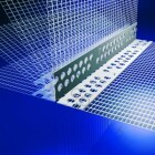 Szögben állítható élvédő műanyagból 10+10cm széles üvegszövethálóval homlokzati hőszigetelő rendszerekhez - 1 m