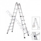 Zarges Variotec V Z300 peremezett létrafokos négyrészes teleszkópos többcélú alumínium létra - 4x 4 fokos