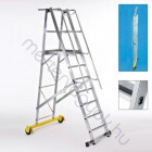 Zarges ZAP Safemaster Plus S peremezett lépcsőfok 600x630mm dobogó  4 fokos - 1x 4 fokos