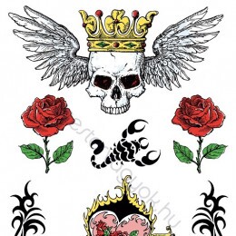 Falmatrica (faltetoválás) öntapadós faldekoráció - Mistery Rose