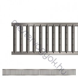 ACO SELF Euroline horganyzott acél bordás rács polimerbeton folyókához