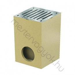 ACO SELF Udvari összefolyó 25x25cm horganyzott acél ráccsal