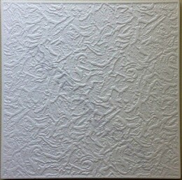 Álmennyezet polisztirolból Paris minta 50x50cm préselt hungarocell 2m2 - Fehér