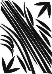 Falmatrica (faltetoválás) öntapadós faldekoráció 4 lap/csomag 50x35cm - 5304 Bambus