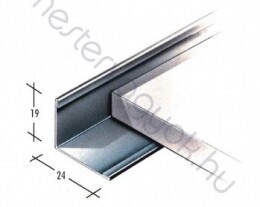 COGI Kazettás Álmennyezet Falszegély profil 19/24mm-es 305cm hosszú L profil