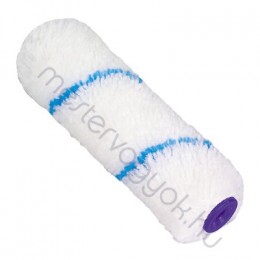 Festőhenger Gepard Acryl 10cmx30mm 6mm-es cérnás szálhossz, kék csavartcsíkos teddy