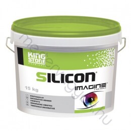 KingStone Silicon homlokzati 2mm-es gördülőszemcsés vödrös vakolat - Fehér