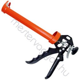 Kinyomópisztoly félig nyitott Profi erősített acél+alu szerkezet, szilikon kartushoz