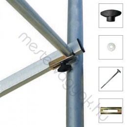 Krause Biztonsági szett 60mm-es, korlátrudakhoz kereszt összekötőkhöz, ClimTec   gurulóállványokhoz