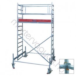 Krause Stabilo 100-as alumínium gurulóállvány, 3.00x0.75m állványmérettel, kerékszettel