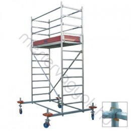 Krause Stabilo 10-es alumínium gurulóállvány, 2.00x0.75m állványmérettel, kerékszettel