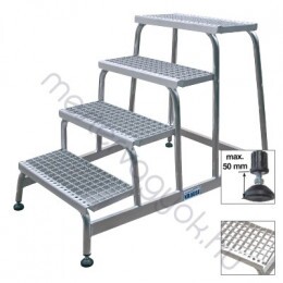 Krause Stabilo szerelődobogó rácsos fokokkal alumíniumból