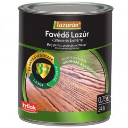 Lazurán 3in1 Favédő lazúr, biocid tartalmú oldószeres bázisú vékonylazúr kültéri fafelületekre - Paliszander
