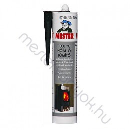 Mester hőálló szilikon kartusos tömítő, 1000C-ig - Antracit