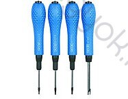 Csavarhúzókészlet mobiltelefonokhoz, 4db-os CrV