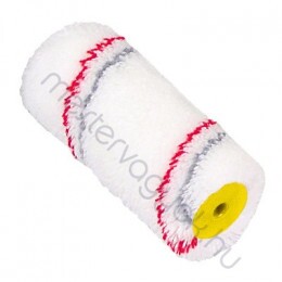 Festőhenger Multikolor 15cmx30mm 11mm cérnás szálhossz, piros szürke csavartcsíkos teddy