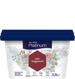 Polifarbe Platinum egyrétegű beltéri színes diszperziós falfesték - M80 Meggybordó