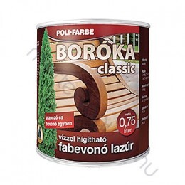Boróka Classic fabevonó lazúr alapozó és bevonó egyben, selyemfényű vizesbázisú - Fenyő