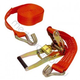 Rakományrögzítő spanifer 50mm széles 6m hosszú heveder daN5000, kétrészes kampós