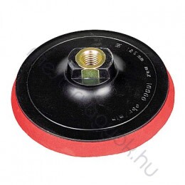 Tépőzáras gumitányér tárcsa sarokcsiszolóhoz vastag gumis 125mm-es, tépőzáras csiszolókhoz