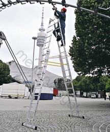 Zarges Vario B peremezett létrafokos állítható magasságú állólétra