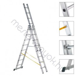 Zarges Skymaster X500 peremezett létrafokos többcélú háromrészes alumínium létra