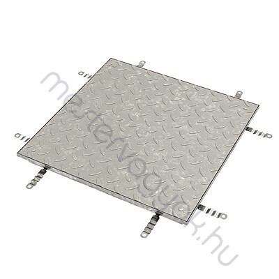 ACO TopTek SOLID GS - lemezburkolatú könnyű, bűz és vízzáró aknafedlap horganyzott acélból - 300x 300 mm