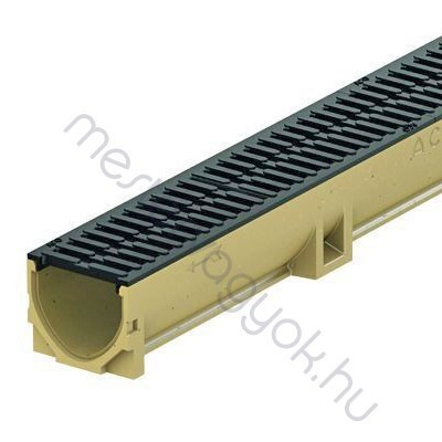 ACO SELF Euroline vízelvezető polimerbeton folyóka, öntöttvas ráccsal - 0.5 m