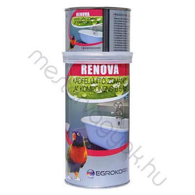 Renova kádfesték A+B komponens, kádzománc felújító festék - Fehér / 0.69 liter