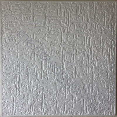 Álmennyezet polisztirolból Putz minta 50x50cm préselt hungarocell 2m2 - Fehér / 1 csomag