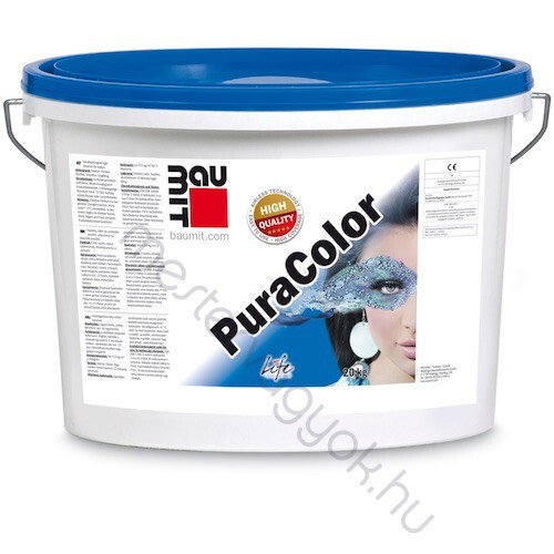 Baumit PURAColor dekoratív homlokzatfesték intenzív (1-es vágződésű sötét)  színekben - Színes / 5 liter