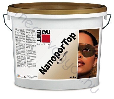 Baumit NanoporTop homlokzati szinező vakolat kapart 1,5mm-es, I. színcsoport 9,8,7,6-os végződésű színek - Színes / 25 kg
