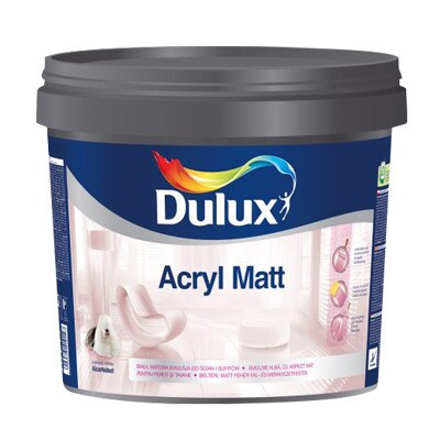 Dulux Acryl matt beltéri falfesték - Fehér / 5 liter