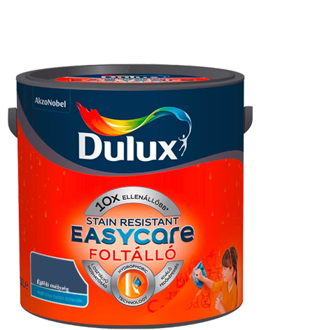Dulux EasyCare víztaszító színes beltéri matt latex falfesték - Éjféli mélység / 2.5 liter