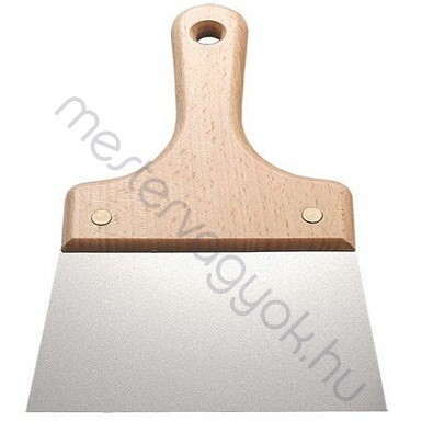 Francia spakli, fa nyéllel rozsdamentes pengével 15cm-es - 1 db