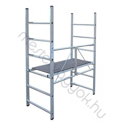 Krause Corda összecsukható állvány alumínumból 6 fokos, 2,8m munkamagasság 1,4x0,67m-es vízálló járólap - 1 db