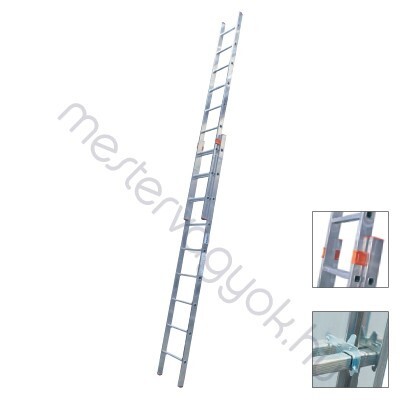 Krause Monto Fabilo 2 részes alumínium tolólétra - 2x 9 fokos