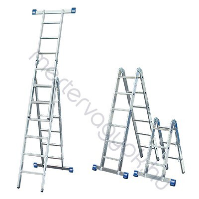 Krause Stabilo Sokcélú kombinált 2x3 és 2x6 fokos csuklós létra - 2x3 és 2x 6 fokos