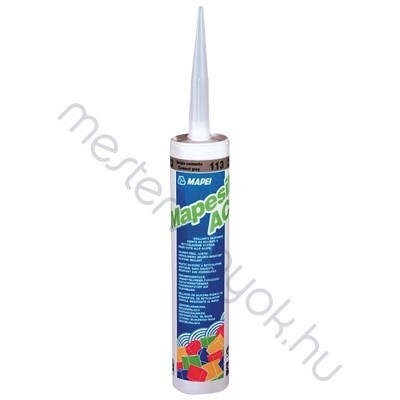 Mapei Mapesil AC szaniter szilikon tömítő és fugázóanyag - Fehér 100 / 310 ml
