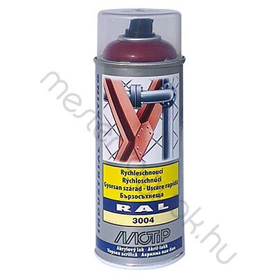 Motip RAL fényes időjárás, benzin és olaj álló ipari festék aeroszol - Ral 9006 ezüst / 0.4 liter